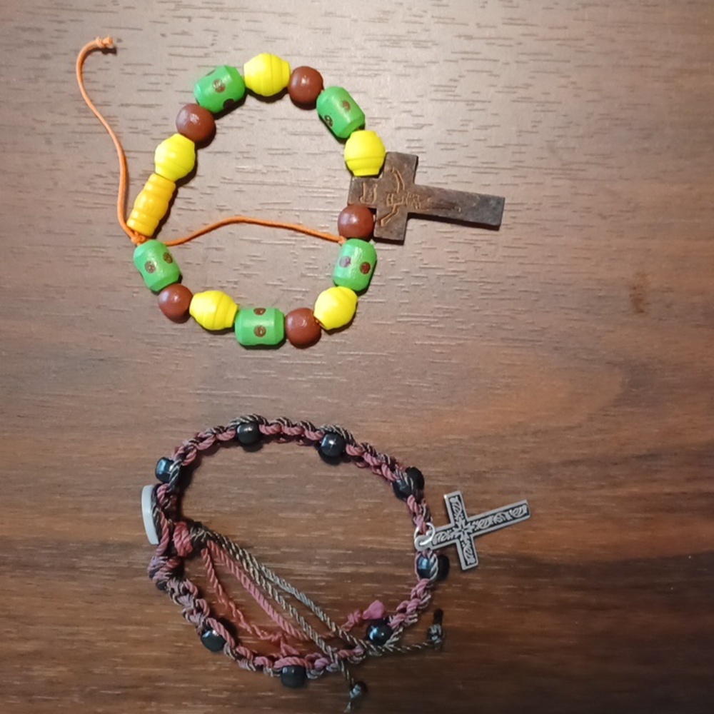 2 Cross Handmade Bracelet Bucket